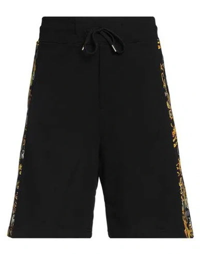 Versace Jeans Couture Man Shorts & Bermuda Shorts Black Size M Cotton, Elastane
