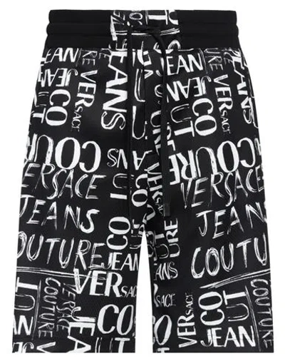 Versace Jeans Couture Man Shorts & Bermuda Shorts Black Size M Polyester, Cotton, Elastane