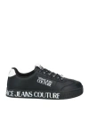 Versace Jeans Couture Logo-print Low-top Sneakers In Black