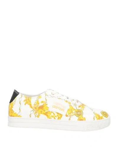 Versace Jeans Couture Man Sneakers White Size 9 Leather