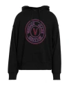 Versace Jeans Couture Logo-print Cotton Hoodie In Black