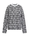 Versace Jeans Couture Man Sweatshirt Black Size L Cotton In Multi