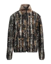Versace Jeans Couture Chain-print Bomber Jacket In Black