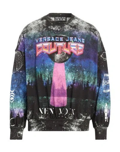 Versace Jeans Couture Man Sweatshirt Black Size S Cotton