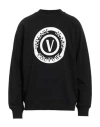 Versace Jeans Couture Man Sweatshirt Black Size Xl Cotton