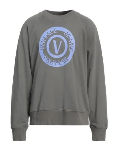Versace Jeans Couture Man Sweatshirt Grey Size M Cotton