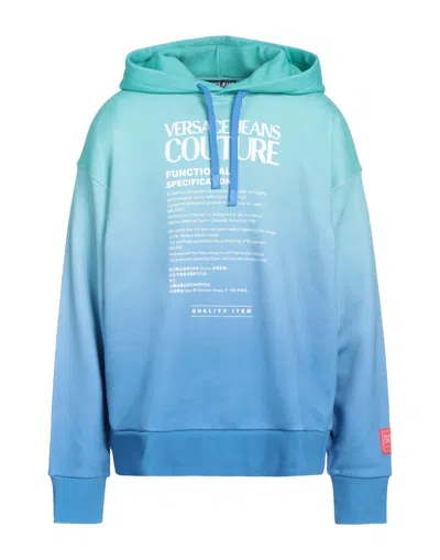 Versace Jeans Couture Sweatshirts In Blue