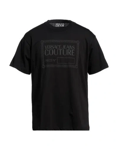 Versace Jeans Couture Man T-shirt Black Size 3xl Cotton