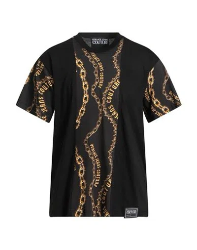 Versace Jeans Couture Man T-shirt Black Size L Cotton