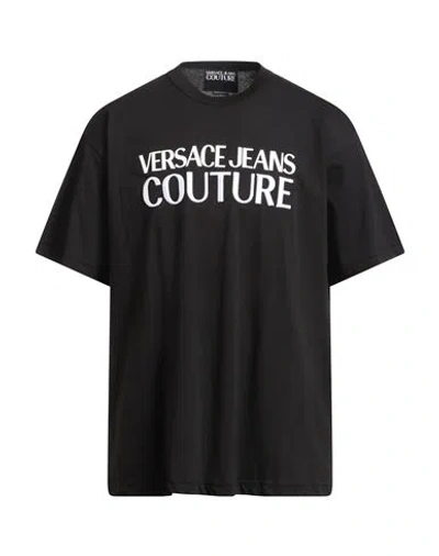 Versace Jeans Couture Man T-shirt Black Size S Cotton