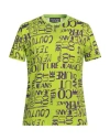 Versace Jeans Couture Man T-shirt Lime Green Size L Cotton