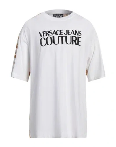 Versace Jeans Couture Man T-shirt White Size L Cotton