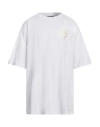 Versace Jeans Couture Man T-shirt White Size Xs Cotton
