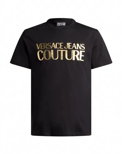 Versace Jeans Couture Man T-shirt Black Size Xl Cotton
