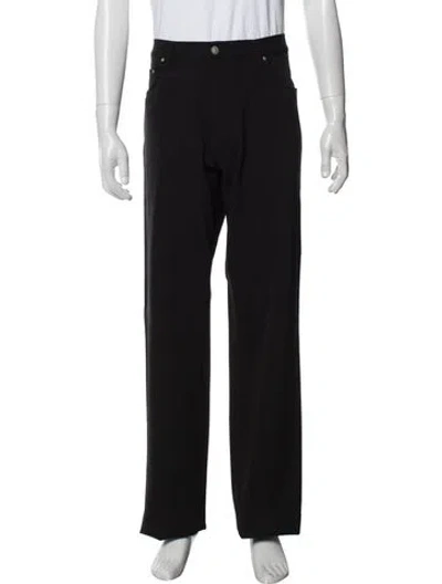 Pre-owned Versace Jeans Couture Medusa Insignia Pants In Black