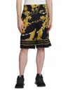 Versace Jeans Couture Chain Couture Bermuda Shorts In Black