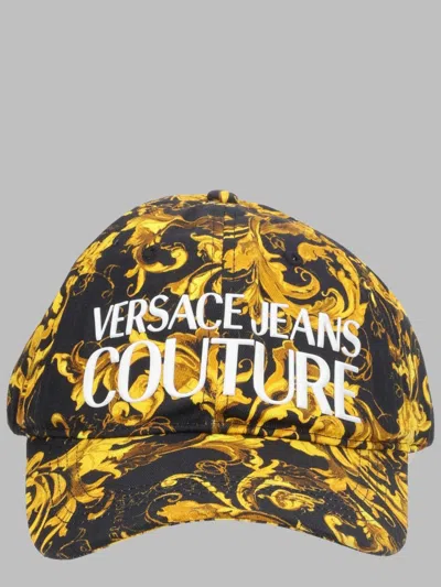 Versace Jeans Couture Men's Cotton Hat In Black