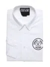VERSACE JEANS COUTURE MEN'S COTTON LOGO GRAPHIC DRESS SHIRT