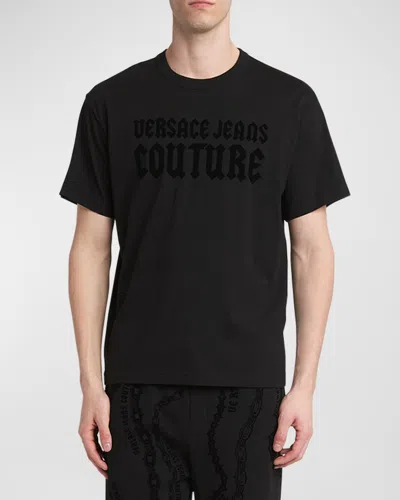 VERSACE JEANS COUTURE MEN'S GOTHIC LETTER T-SHIRT