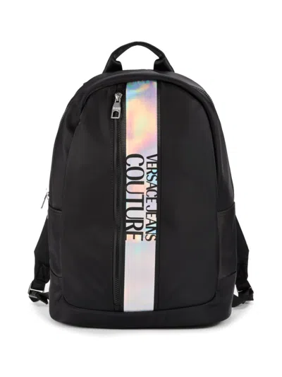 Versace Jeans Couture Men's Icon Logo Backpack In Black