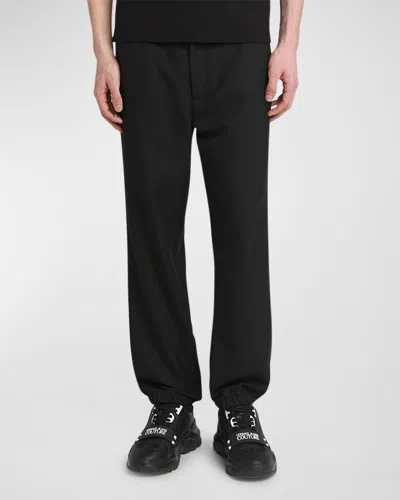 Versace Jeans Couture Men's Nameplate Drawstring Sweatpants In Black