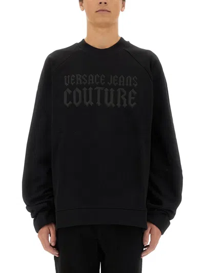 VERSACE JEANS COUTURE MEN'S SWEATSHIRT WITH LOGO