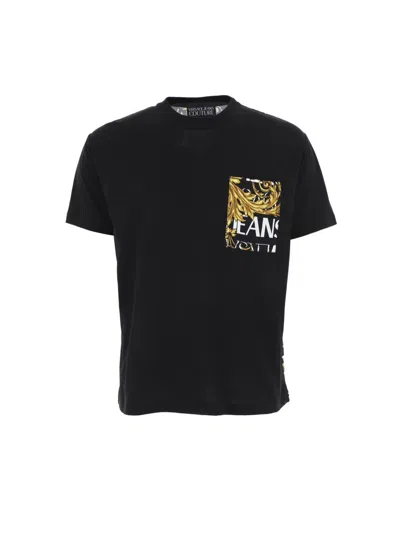 Versace Jeans Couture Men T-shirt In Black