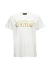 Versace Jeans Couture Short Sleeve Crew Neck Cotton T-shirt In White