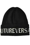 Versace Jeans Couture Mens Beanie In Black