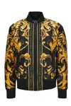 Versace Jeans Couture Baroque-print Bomber Jacket In Multi