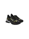 Versace Jeans Couture Mens Sneakers Black And Gold In Black
