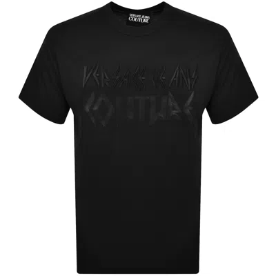 Versace Jeans Couture Metal Patch T Shirt Black