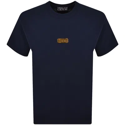 Versace Jeans Couture Metal Plachet T Shirt Blue