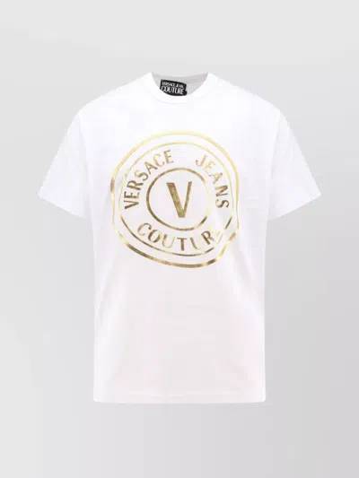 Versace Jeans Couture Versace牛仔裤时装t恤，带徽标