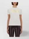 Versace Jeans Couture Metallic Logo Crew Neck T-shirt