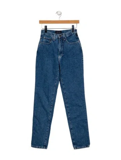 Pre-owned Versace Jeans Couture Mid-rise Skinny Leg Jeans In Blue