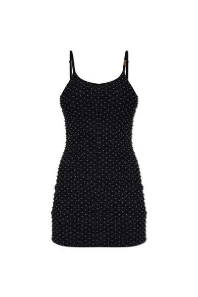 Versace Jeans Couture Sequin-embellished Mini Dress In Black