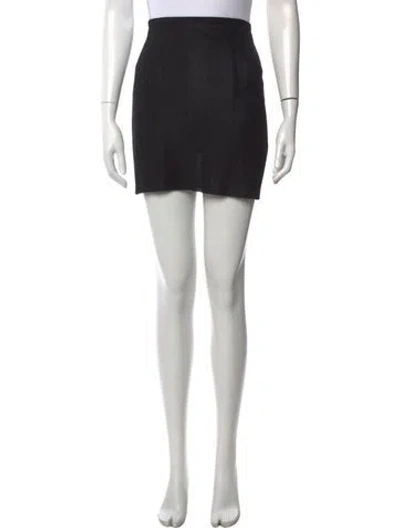 Pre-owned Versace Jeans Couture Mini Skirt In Black