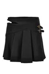 Versace Jeans Couture Mini-skirt With Cut-out In Blue