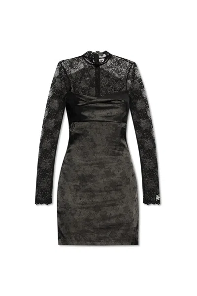 VERSACE JEANS COUTURE MIXED FABRIC DRESS