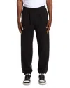 Versace Jeans Couture Mixed Media Joggers In Black