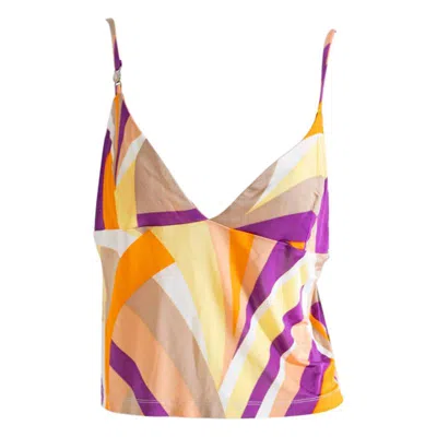 Pre-owned Versace Jeans Couture Modern Women's Tank Top By  In Sand