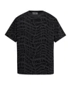 Versace Jeans Couture Monogram Crewneck T-shirt In Black