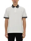 Versace Jeans Couture Logo-embroidered Cotton Polo Shirt In Bianco