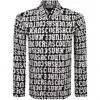 Versace Jeans Couture Monogram Shirt Black In Black