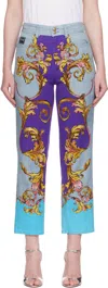 Versace Jeans Couture Multicolor Outline Barocco Slim-fit Jeans