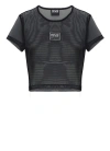 Versace Jeans Couture Net T-shirted In Black