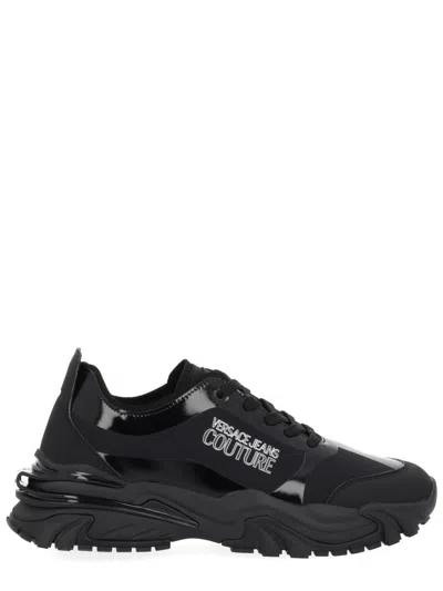 Versace Jeans Couture New Trail Sneaker In Black