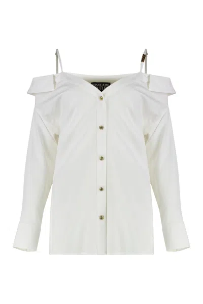 VERSACE JEANS COUTURE OFF-SHOULDERS SHIRT