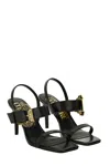 Versace Jeans Couture Open Sandals In Black